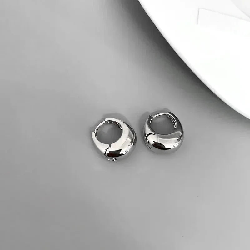 Brehn | S925 Klassische Hoop Zarte Ohrringe
