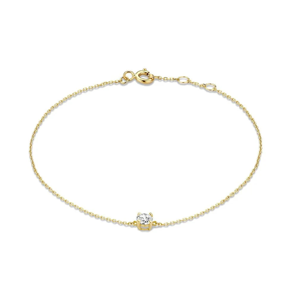 Brehn | S925 Zarte Einzel-Diamant-Armbänder
