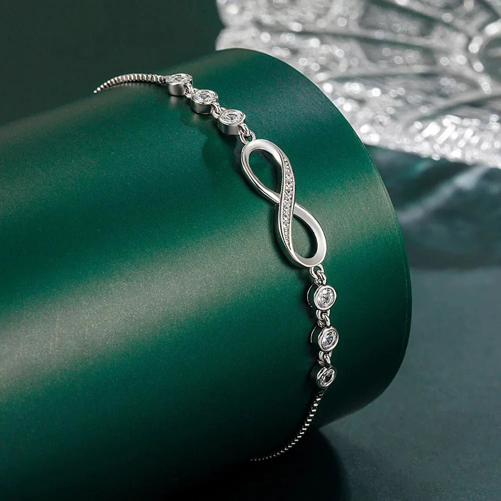 Brehn | S925 Unendlichkeit Diamant Liebe Armband