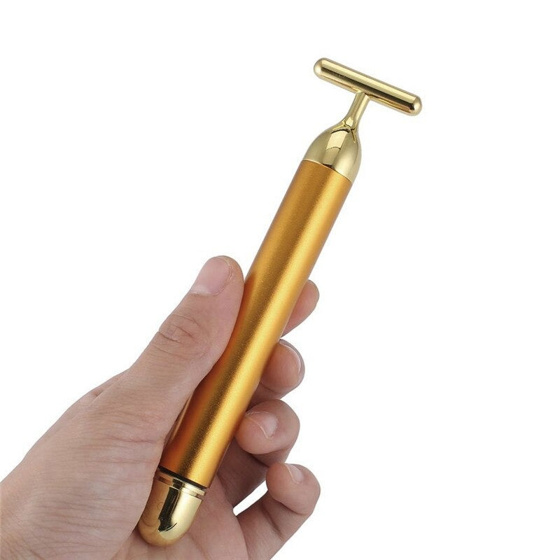 Brehn | Energy 24K Gold T Beauty Bar Gesichtsroller-Massagegerät
