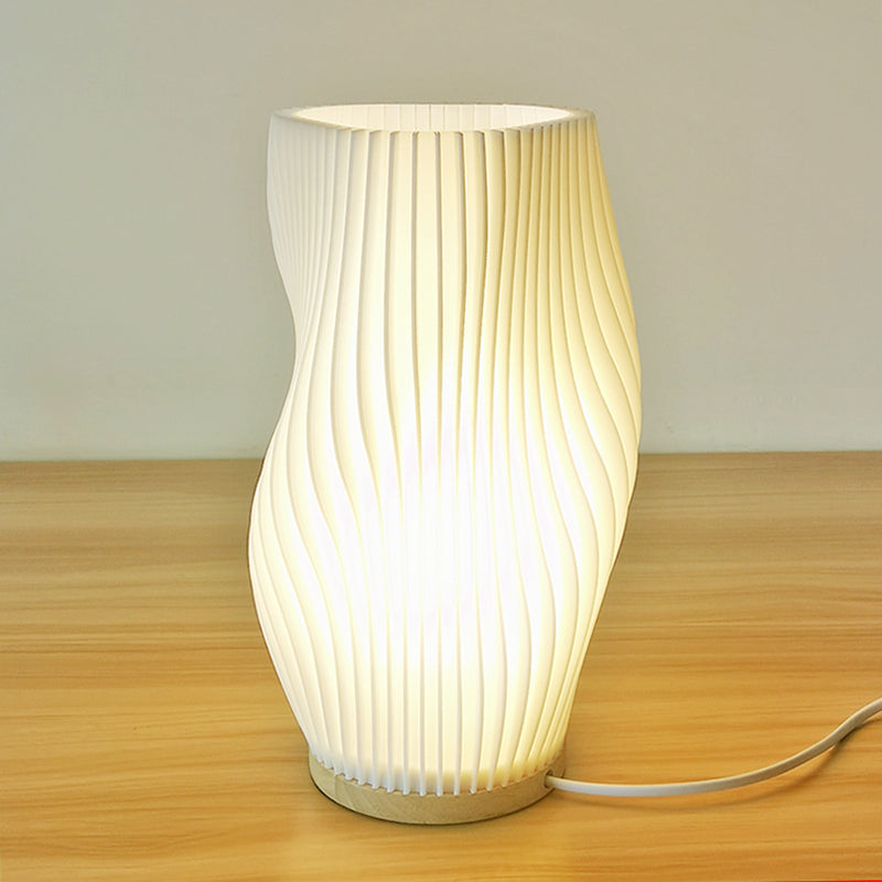 Brehn | Frenchlight Tischlampe - Elegante Falt-Tischlampe in Französisch Creme für stimmungsvolle Räume