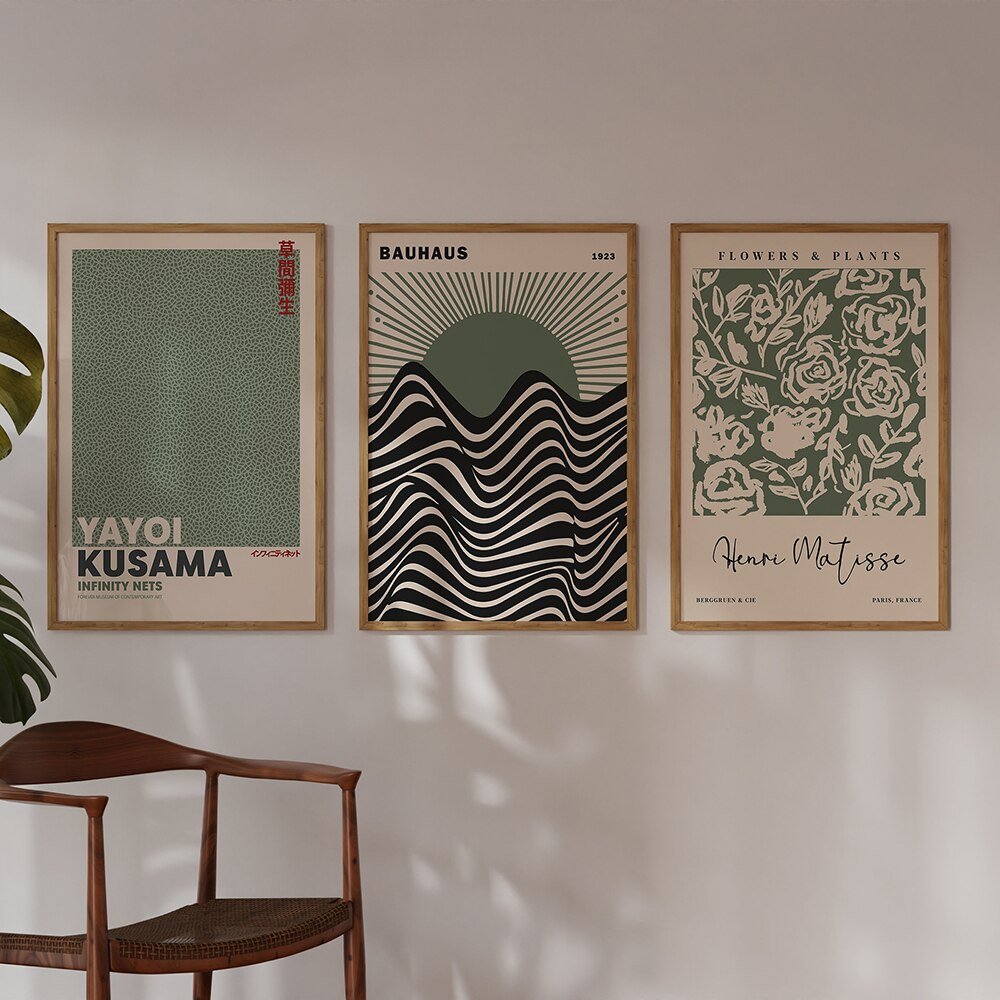 Brehn | Salbeigrün Matisse Yayoi Kusama Ausstellung Poster