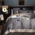 Brehn | Satin Baumwolle Bestickte Bettwäsche Set - Luxora