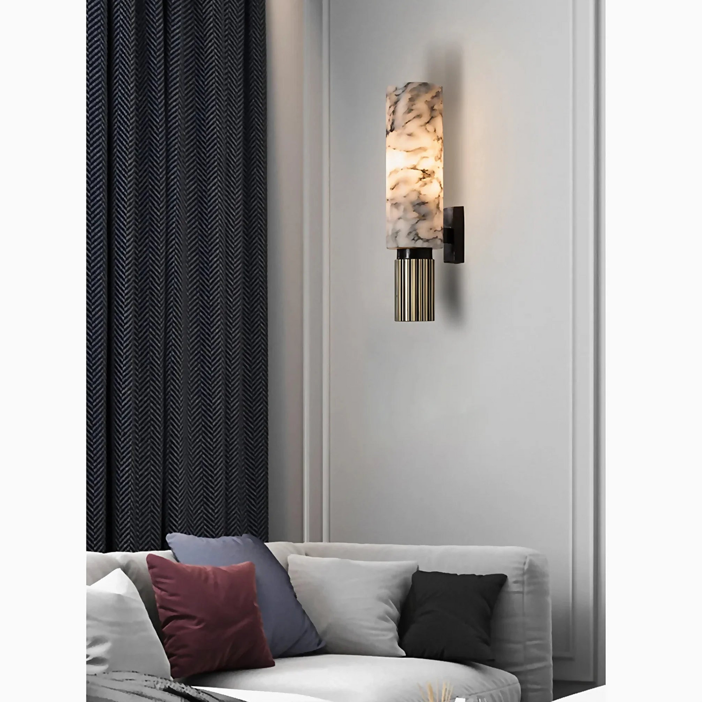 Brehn | Stilvolle Marmor Wandlampe - Für luxuriöses und atmosphärisches Interieur