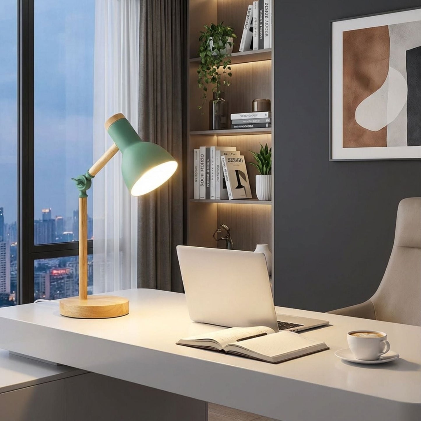 HoutLicht Tischlampe für Schreibtisch | Brehn