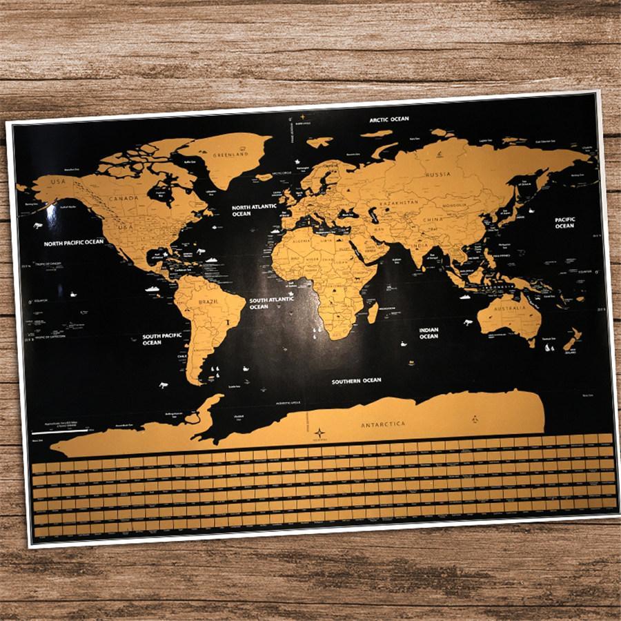 Scratch Off Weltkarte Poster | Brehn