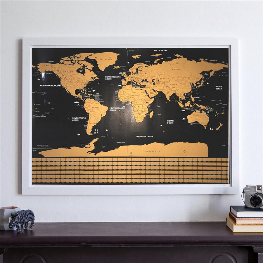 Scratch Off Weltkarte Poster | Brehn
