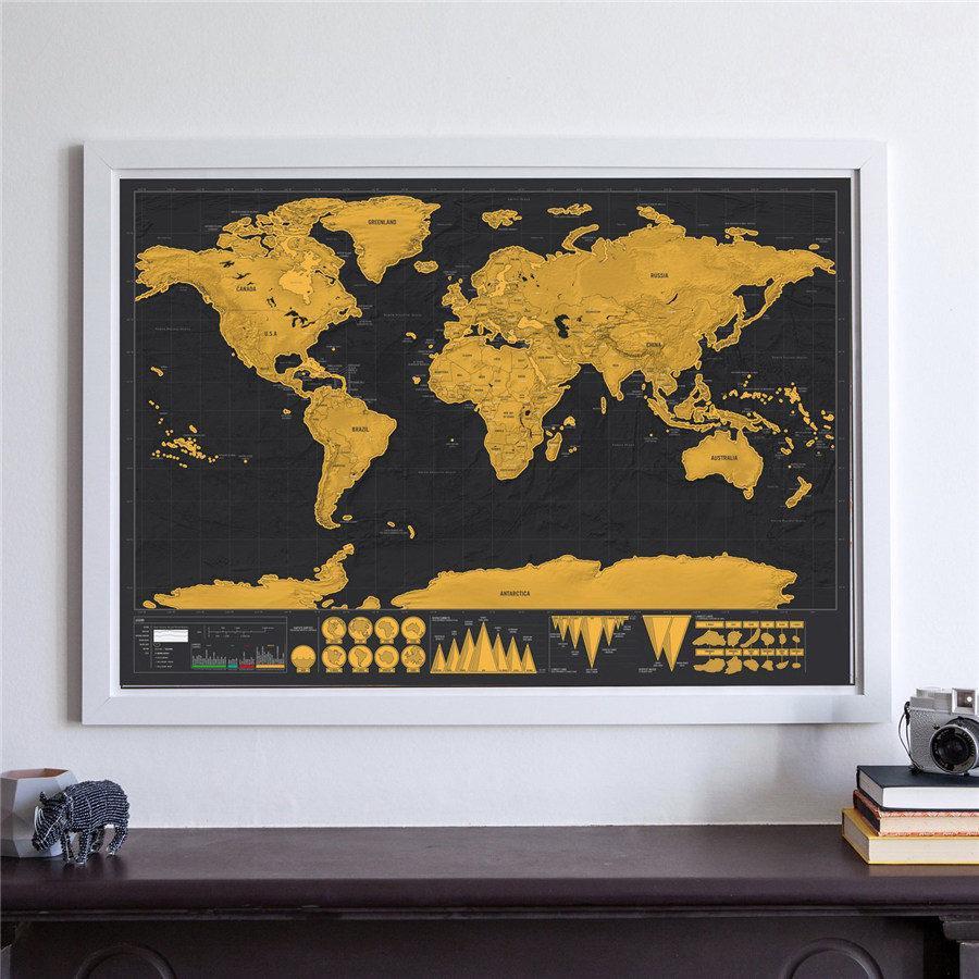 Scratch Off Weltkarte Poster | Brehn