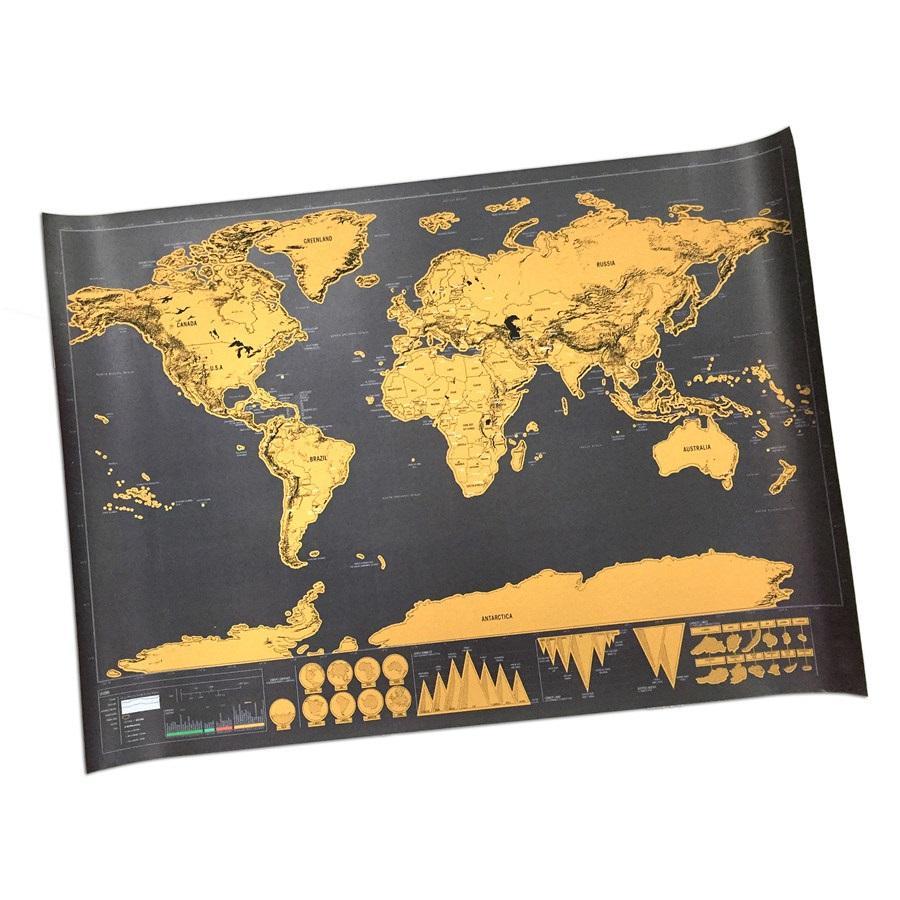 Scratch Off Weltkarte Poster | Brehn
