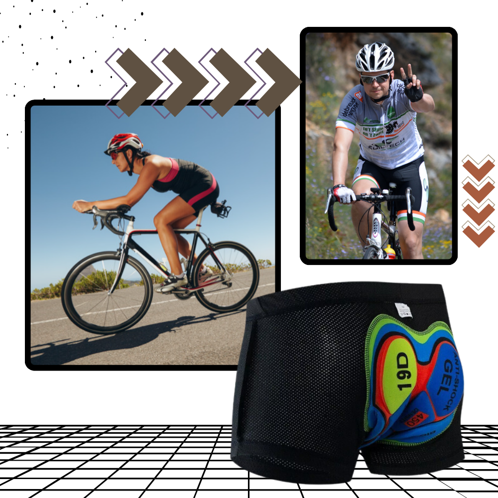 Brehn | Nahtlose gepolsterte Radlerhose