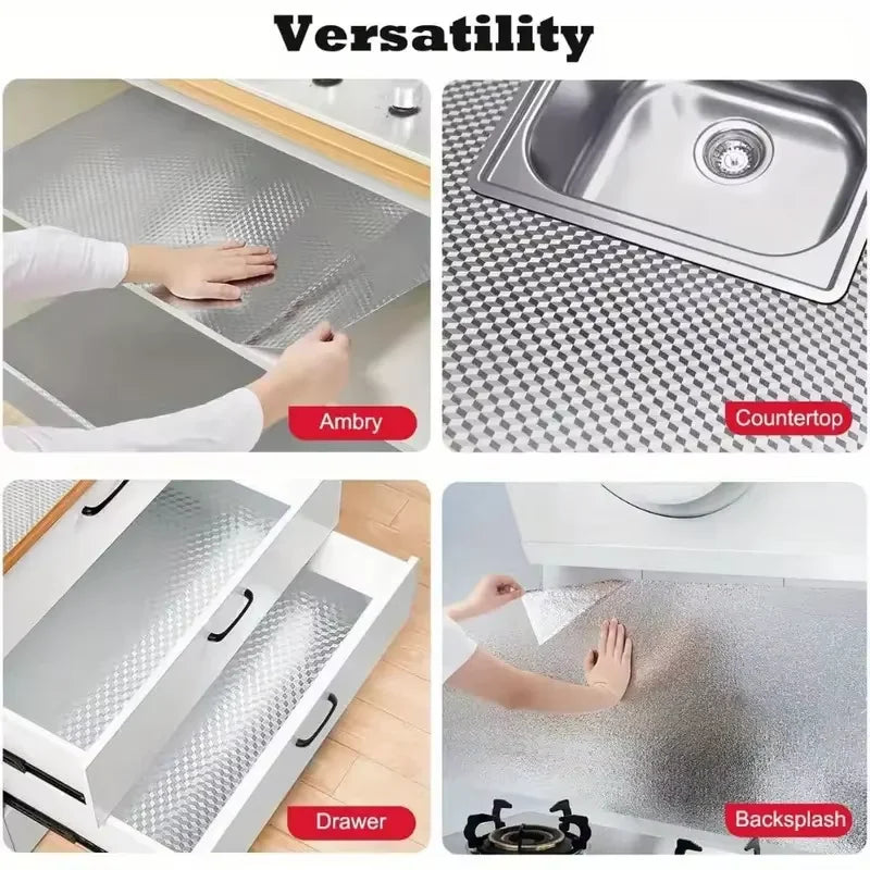 Selbstklebender Aluminium Küchensticker Wasserdicht Öl- und fettbeständiges Wallpaper | Brehn