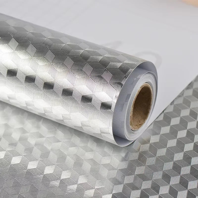 Selbstklebender Aluminium Küchensticker Wasserdicht Öl- und fettbeständiges Wallpaper | Brehn