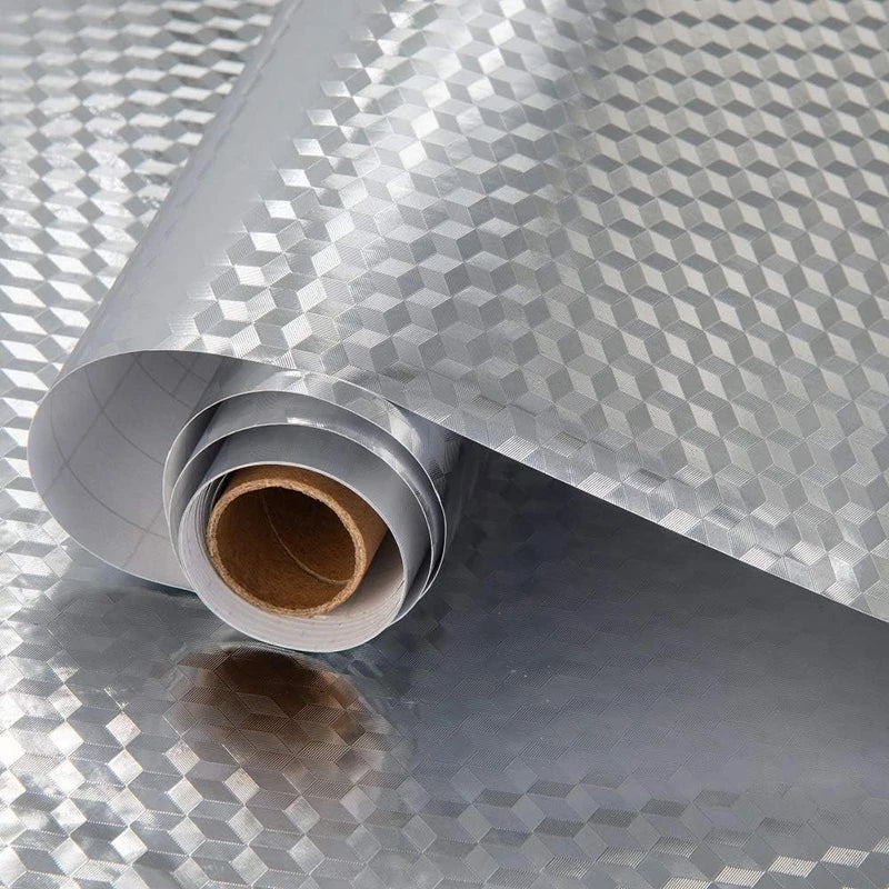 Selbstklebender Aluminium Küchensticker Wasserdicht Öl- und fettbeständiges Wallpaper | Brehn
