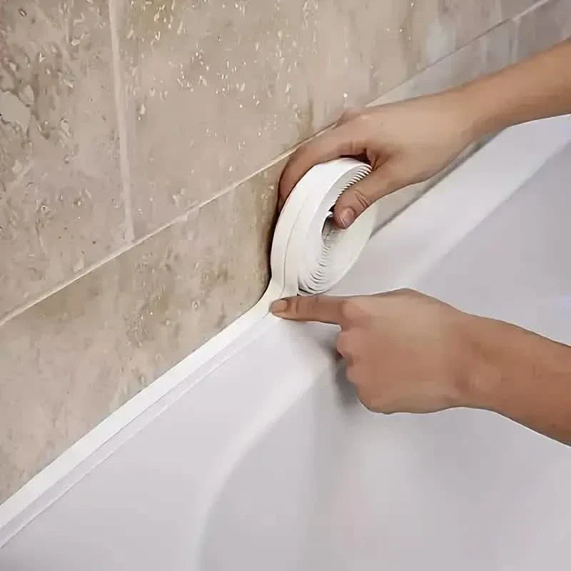 Selbstklebender, wasserdichter Dichtungsstreifen – Feuchtigkeitsbeständiges Dichtungsband für Küche und Bad