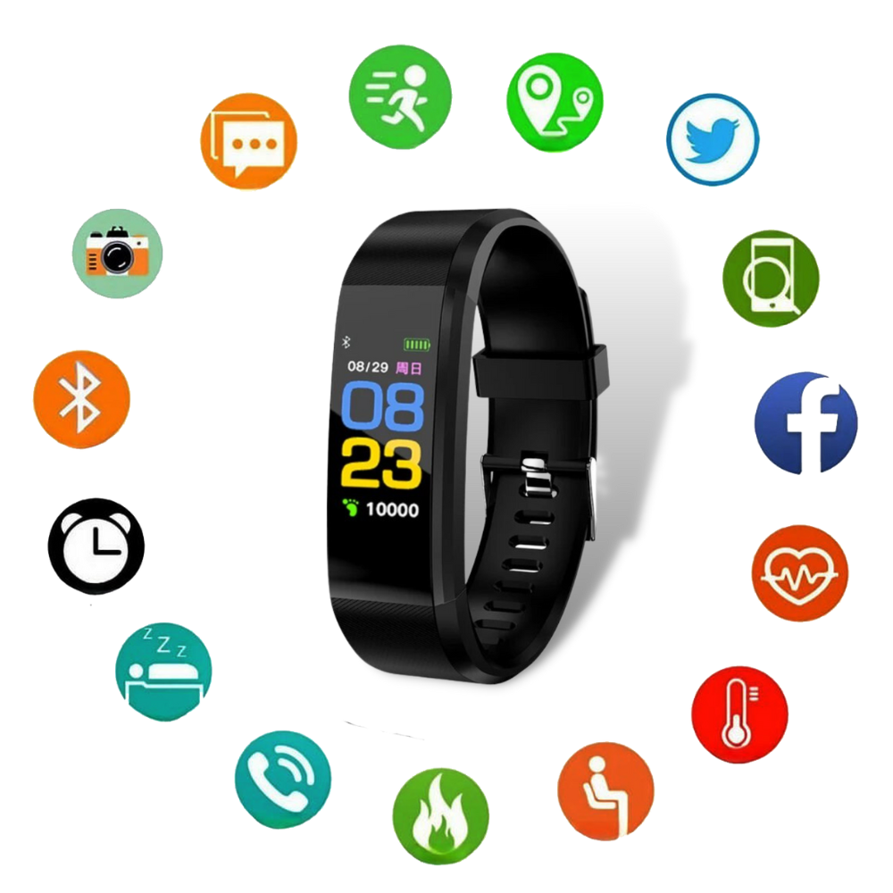 VitaWatch | Senioren-Smartwatch mit Gesundheitsmonitor und großem LED-Bildschirm | Brehn