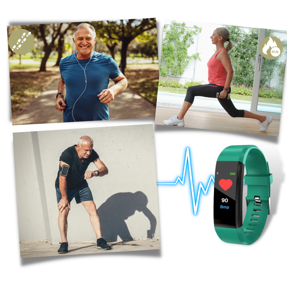 Senioren Smartwatch mit Herzfrequenz & Blutdruckmessung | Brehn