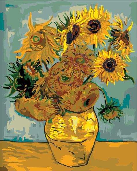 Sonnenblumen - Van-Go Malen nach Zahlen Set | Brehn