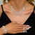 Brehn | Schimmerndes Oval-Diamanten-Halsketten-, Armband- und Ohrring-Set