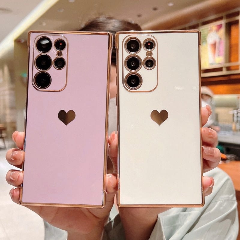 Samsung-Handyhüllen | Luxuriös, schockresistent, plattierte quadratische Hülle
