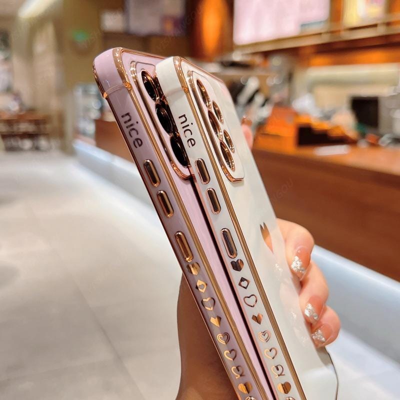 Samsung-Handyhüllen | Luxuriös, schockresistent, plattierte quadratische Hülle