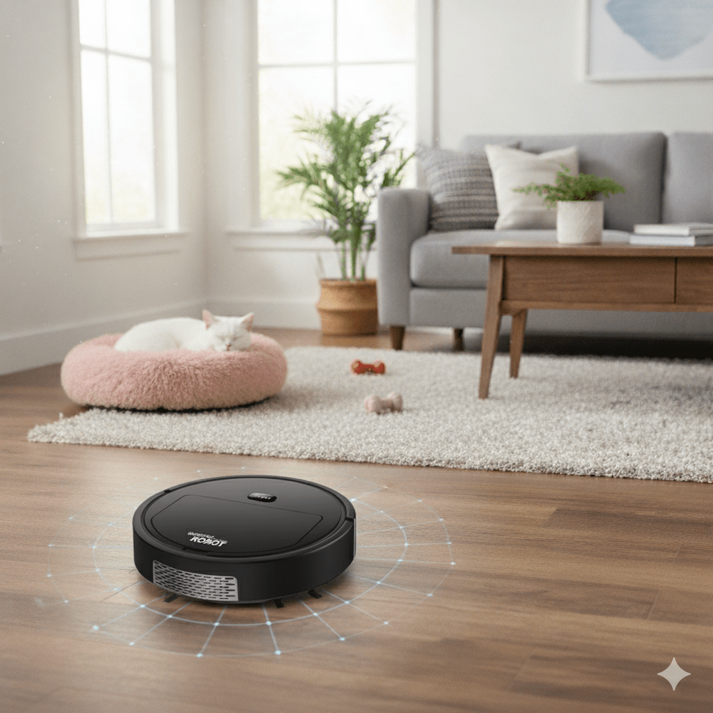 SILENTDUST – Intelligenter Saugroboter mit ultraleiser Reinigung und HEPA-Filterung