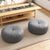 Zen Kissen – Rundes japanisches Sitzkissen aus Nappaleder im Tatami-Stil | Brehn