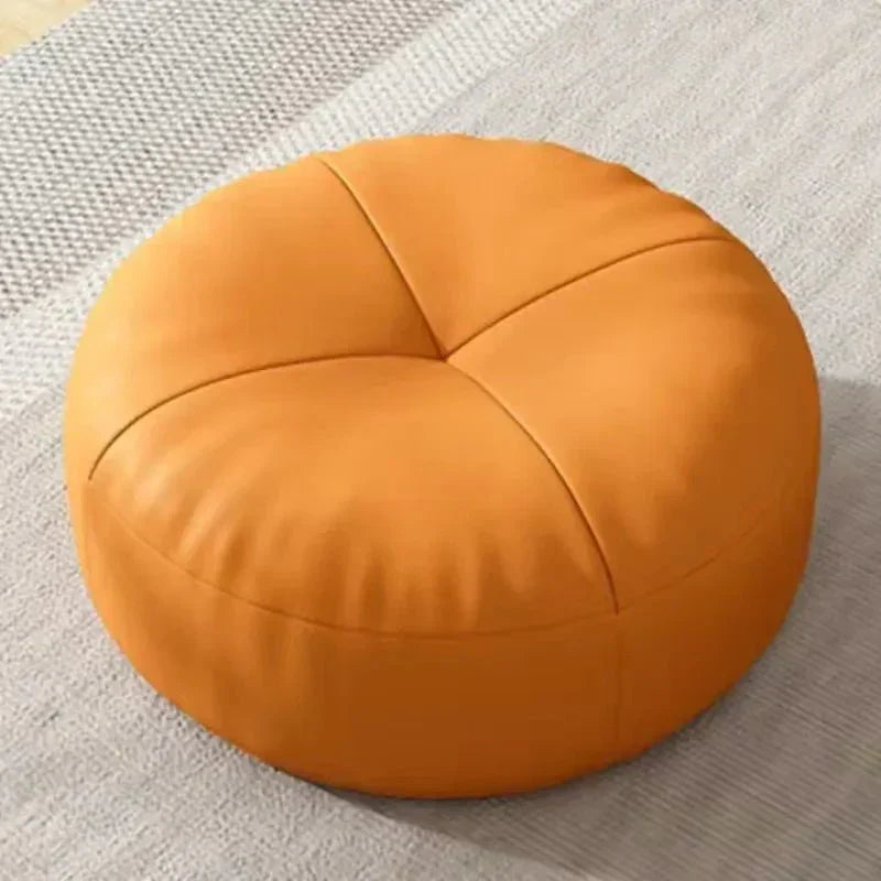 ZenCushion – Runde japanische Sitzkissen aus Nappaleder im Tatami-Stil | Brehn