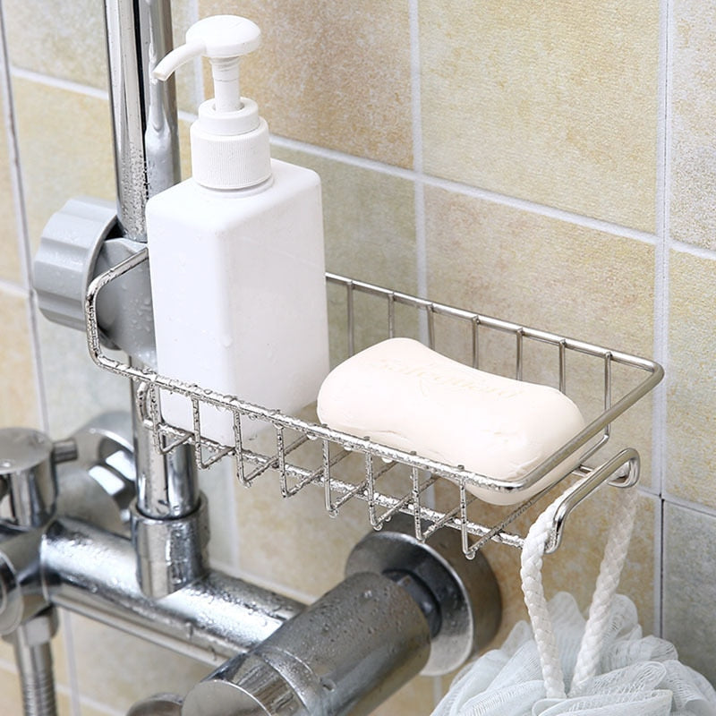 Sink Abflussregal Aufbewahrung Wasserhahn Halter Seifengitter Regal Korb | Brehn