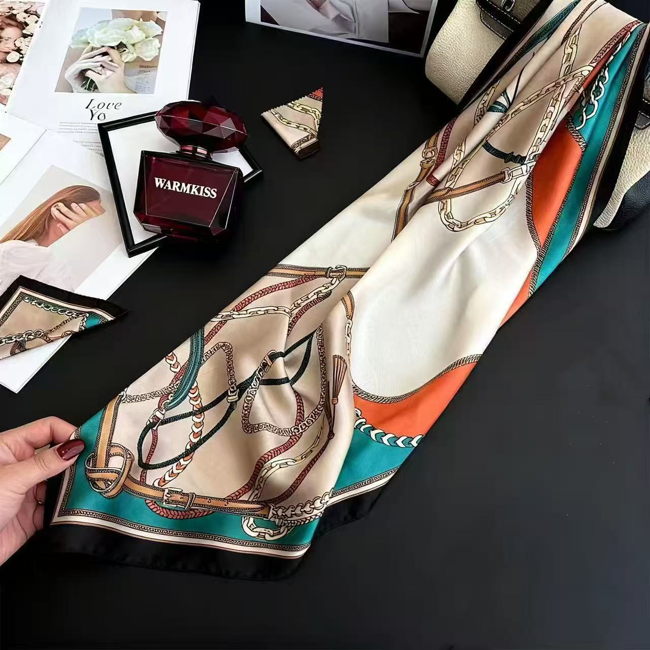 Brehn | Retro Korean Style Kunstseide Schal