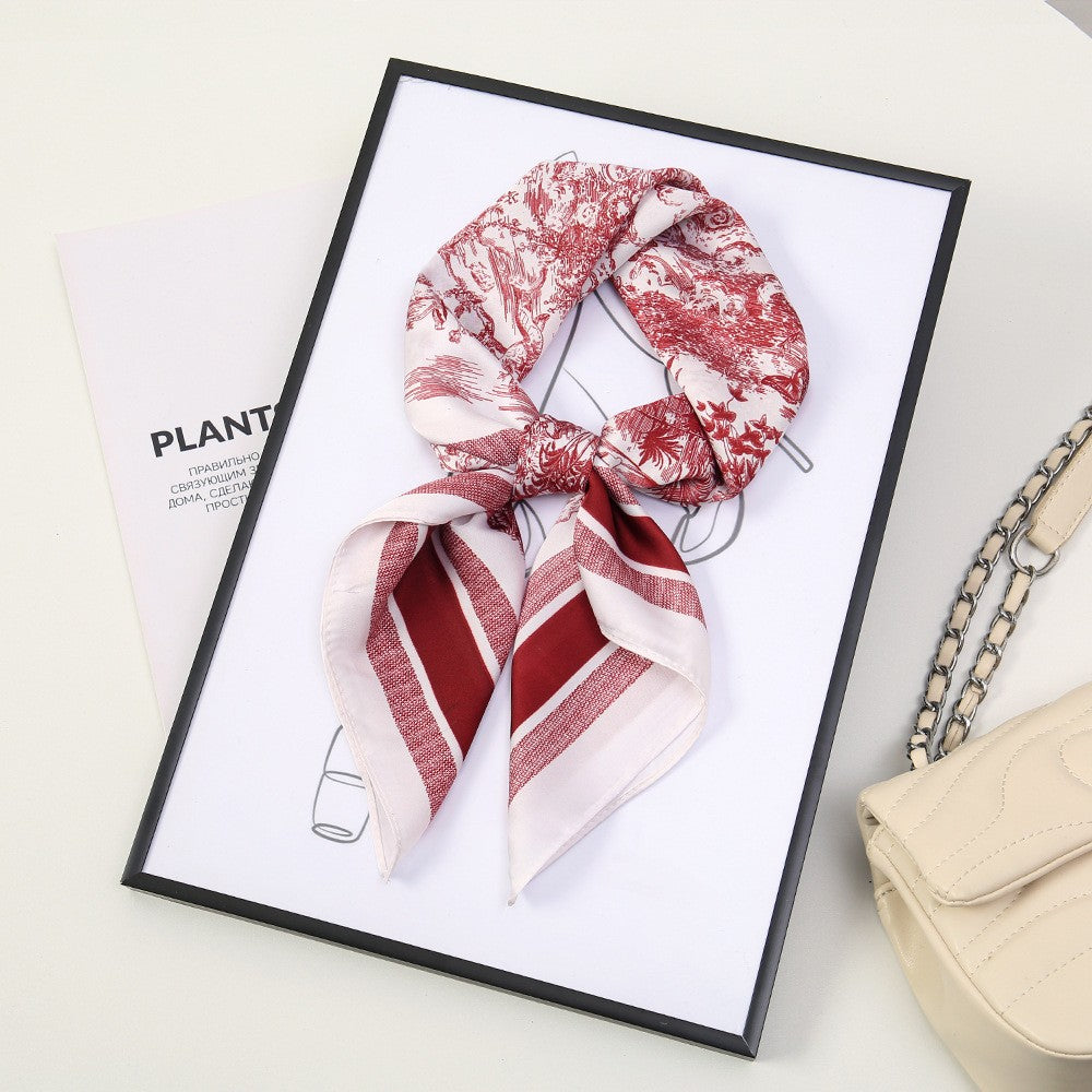 Brehn | Retro Korean Style Kunstseide Schal