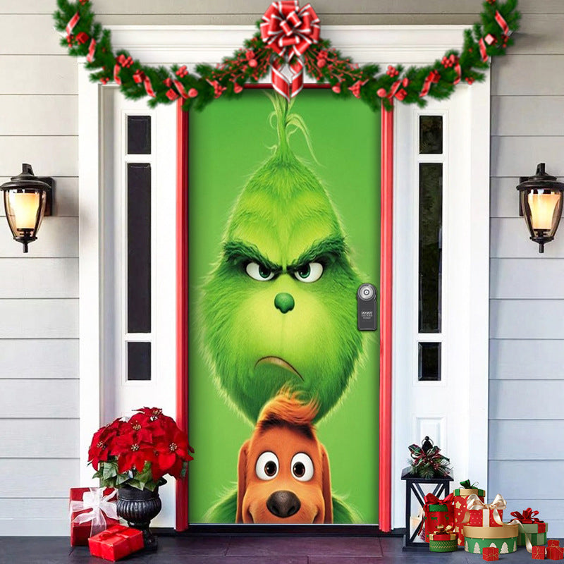 Brehn | Nightmare Before Christmas Außen dekorations Requisiten Weihnachts Elfen Tür Abdeckung