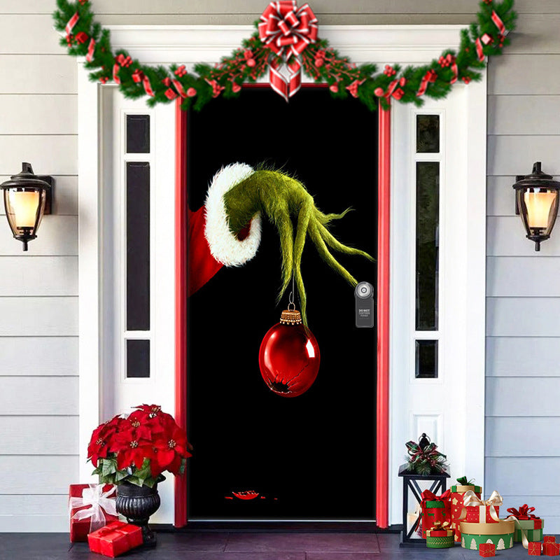 Brehn | Nightmare Before Christmas Außen dekorations Requisiten Weihnachts Elfen Tür Abdeckung