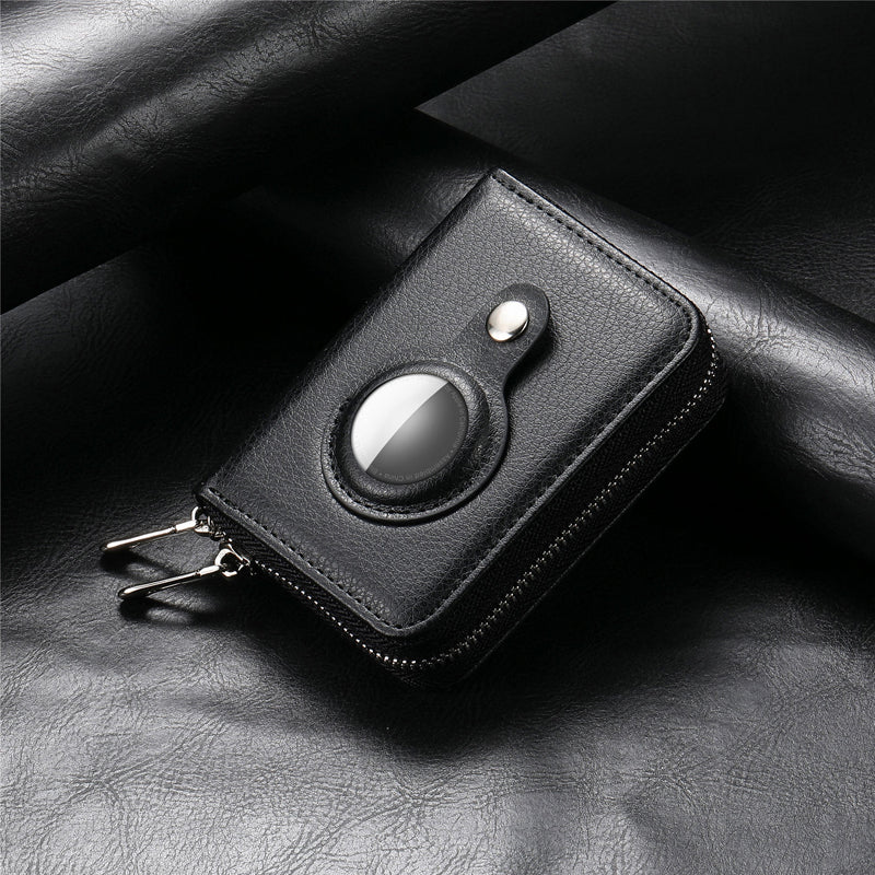 Intelligente AirTag-Zip RFID Leder Geldbörse