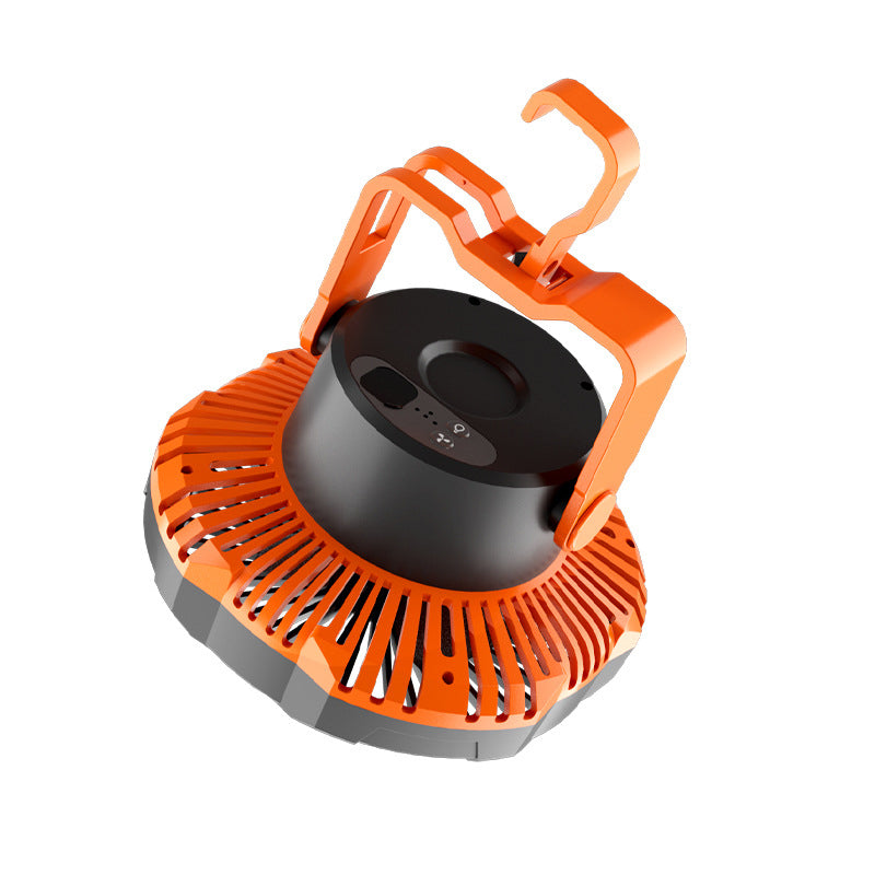 Tragbarer Campingventilator mit LED-Licht | Brehn