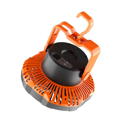 Tragbarer Campingventilator mit LED-Licht | Brehn