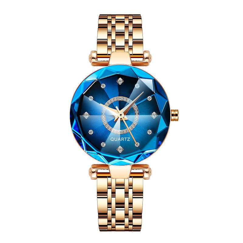 Brehn | Starry Diamond Zifferblatt Damen Wasserdichte Uhr