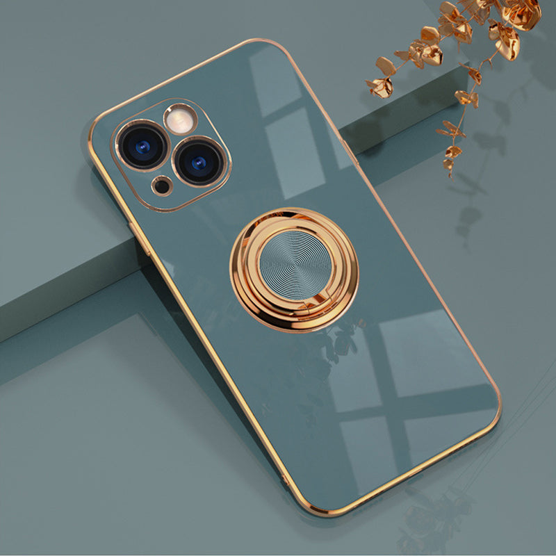 Brehn | Plattierte Hülle mit Ring für iPhone