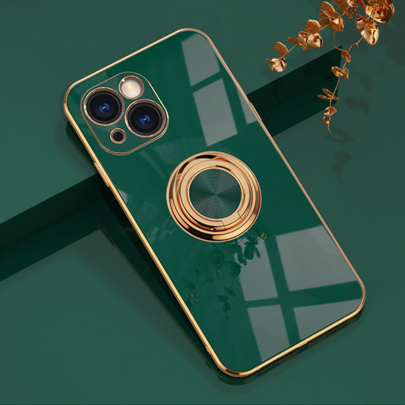 Brehn | Plattierte Hülle mit Ring für iPhone