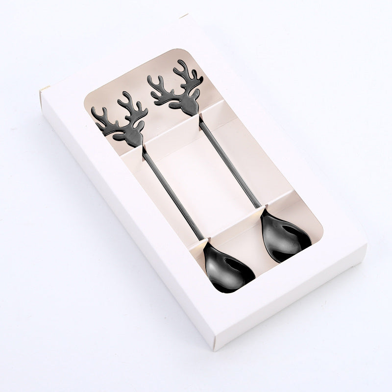 Brehn | Weihnachtsdekorationen für Zuhause - Weihnachts-Metalllöffel-Geschenkset