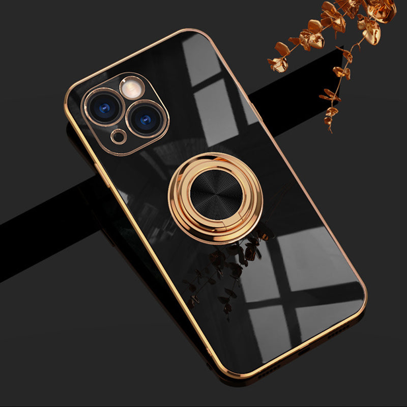 Brehn | Plattierte Hülle mit Ring für iPhone
