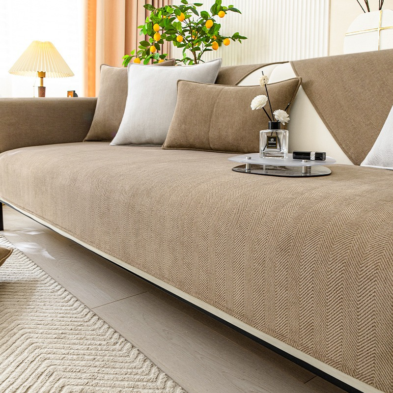 Möbelschutzbezug aus wellenförmigem Chenille-Stoff, Sofabezug