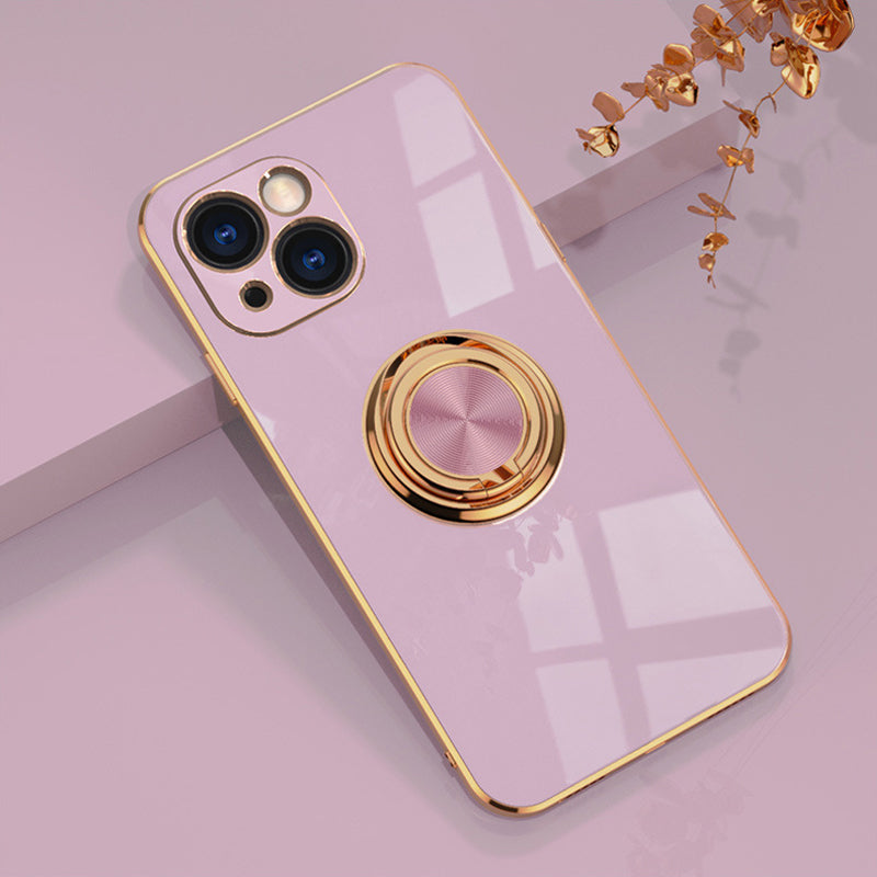 Plattiertes iPhone-Case mit Ring | Brehn