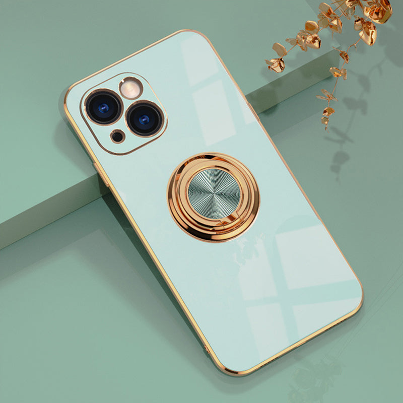 Brehn | Plattierte Hülle mit Ring für iPhone