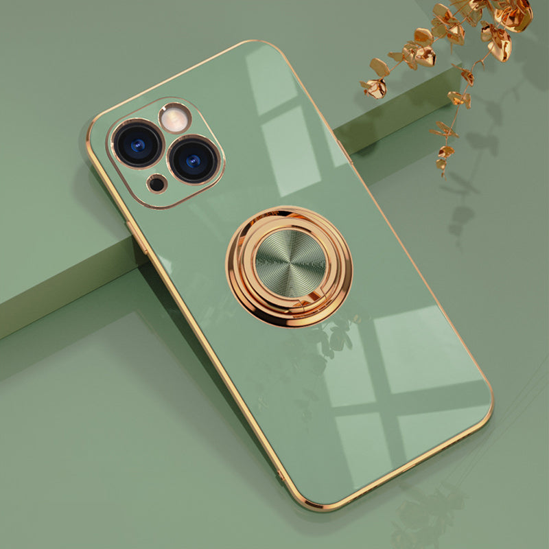 Plattiertes iPhone-Case mit Ring | Brehn
