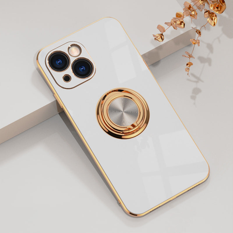 Plattiertes iPhone-Case mit Ring | Brehn