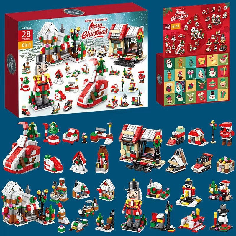 Brehn | Weihnachts-Adventskalender Überraschungs-Bausteinset