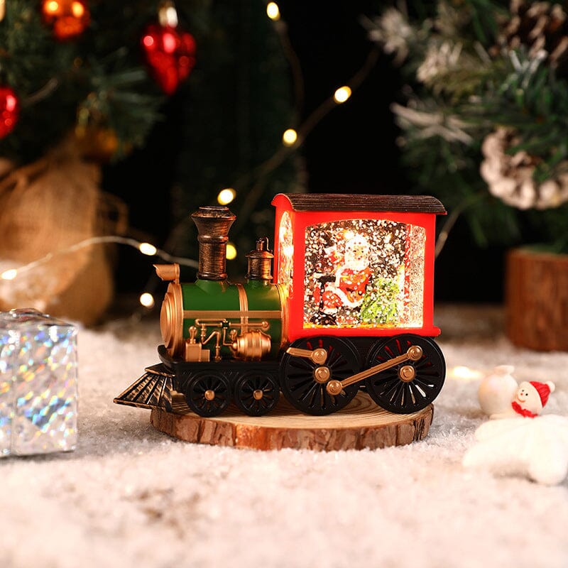 Weihnachtskristall schwebender Schneezug Licht | Brehn
