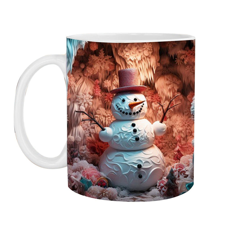 Brehn | 3D Weihnachts-Schneemann Becher