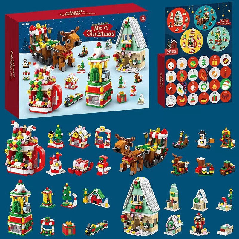 Brehn | Weihnachts-Adventskalender Überraschungs-Bausteinset