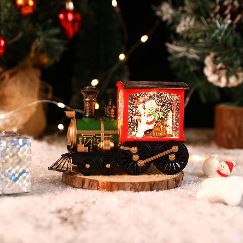 Weihnachtskristall schwebender Schneezug Licht | Brehn